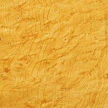 Erable : bois blanc à petits grains jaune pâle ou gris beige avec des mouchetés